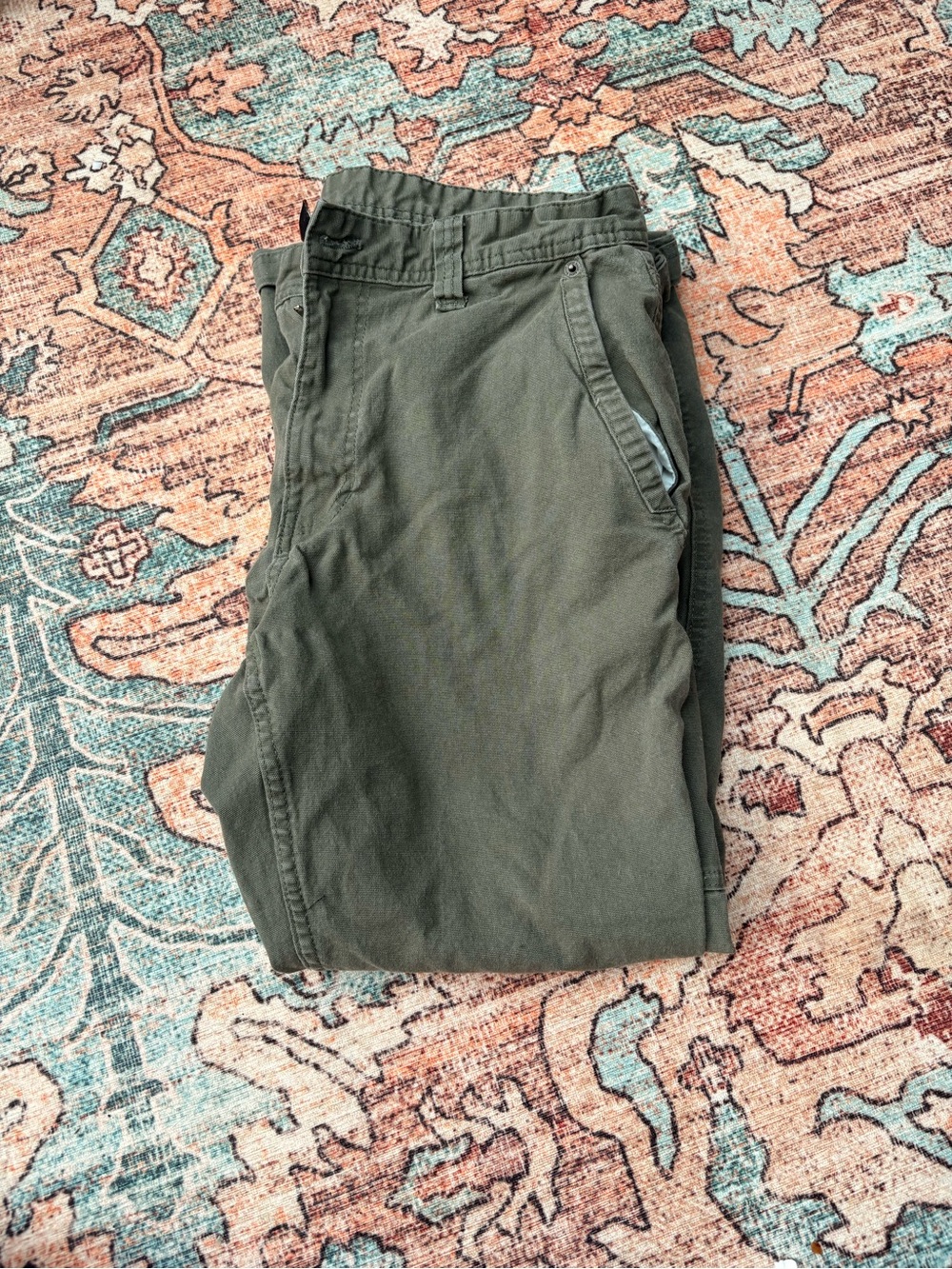 Eddie Bauer Men's Olive Green Cotton pants